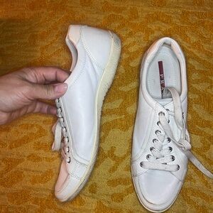 Prada leather sneakers